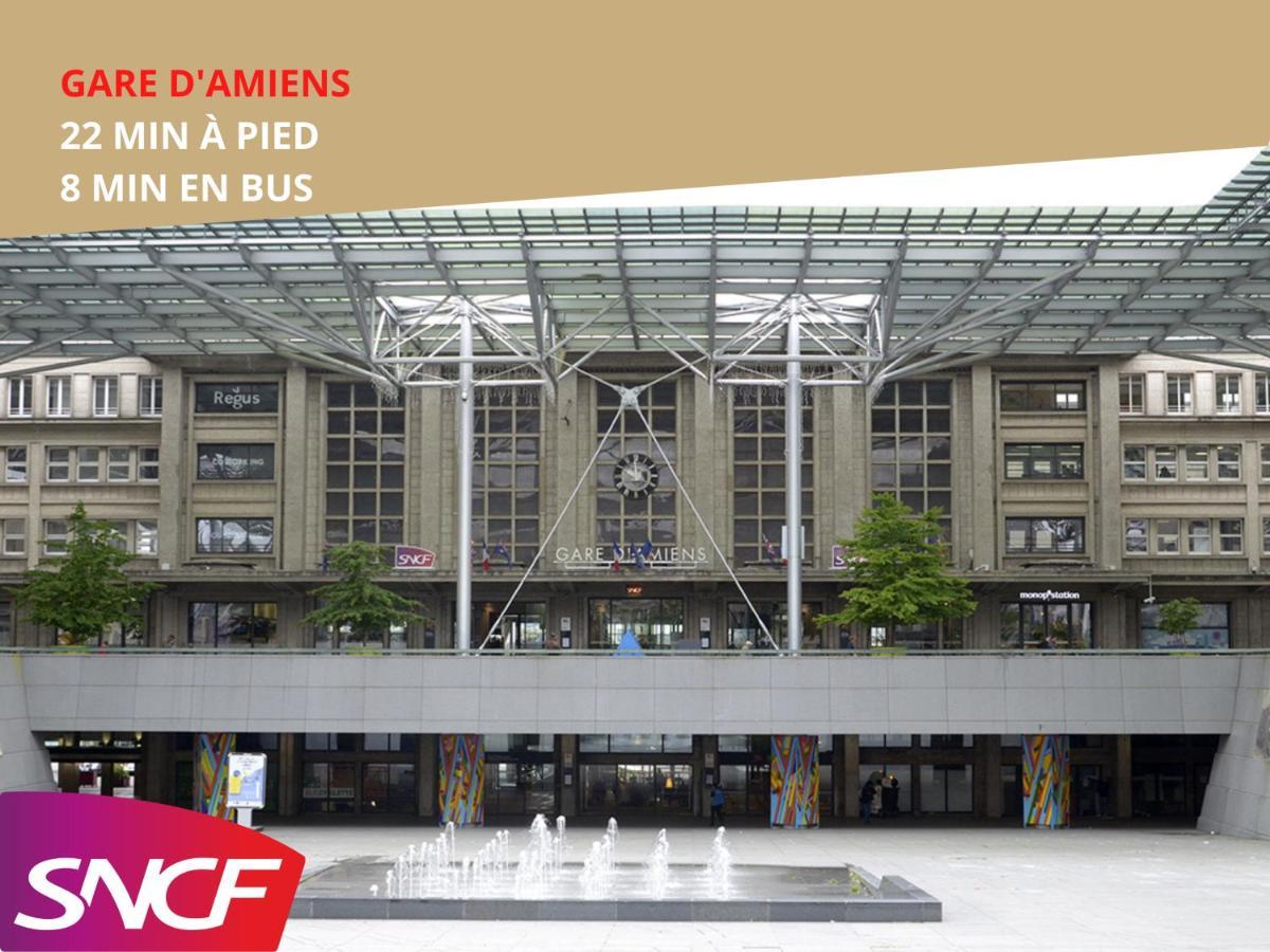 4 Chambres - Grande Maison - Parking - Jardin Amiens Exterior foto